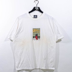 Vintage Jiri Votruba Prague Art T-Shirt XL Praha Czech Coffee Pop Art Boxy Y2K