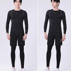 Men’s T-shirt Men Running Sport T Shirt Men Compression Fitness Tops Tee Quick