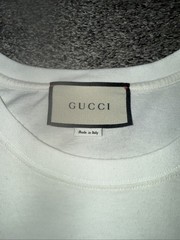 Gucci Cotton GG Graphic T-Shirt Mens Size S Authentic White