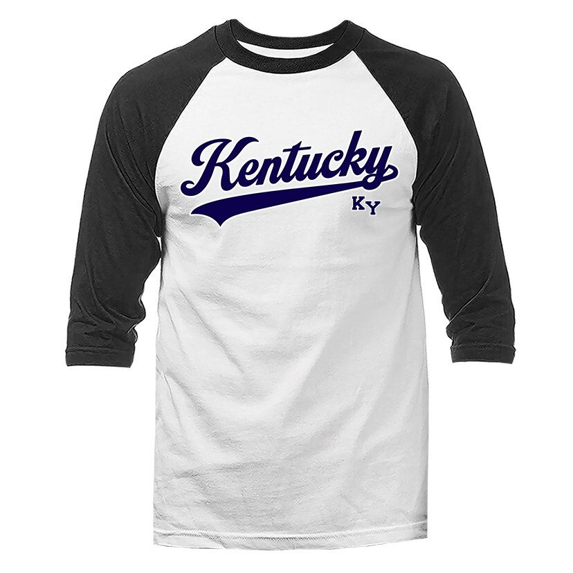 State of Kentucky Swoosh KY Graphic 3/4 Sleeve Raglan