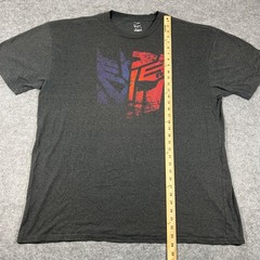 Transformers Autobot Decepticon Graphic T Shirt Men’s 2XL Gray Hasbro Logo Tee