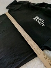 Men’s Black Rebel Society Short Sleeve T-shirt Sword Scales Snake Cotton Grunge