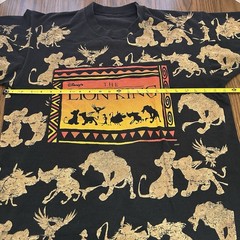 Vintage 90s The Lion King Disney Shirt Promo AOP Size XL Colorful Simba Pumbaa