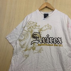 Vintage Avirex Shirt Adult Extra Large White Short Sleeve Men’s Pullover Graphic