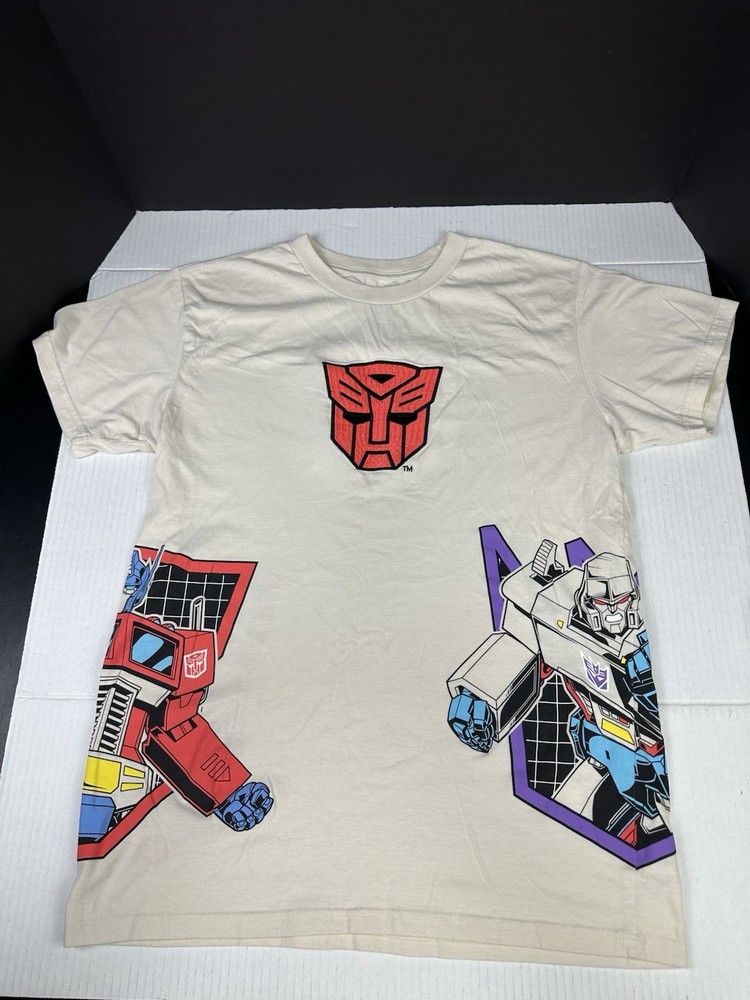 Transformers Hasbro Autobots Decepticon Embroidered Large Graphic Tee SHIRT