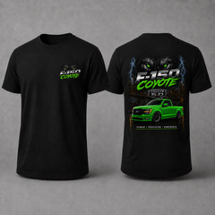 Custom F-150 Coyote 5.0 T-Shirt – Front & Back Graphic – Multiple Truck Colors