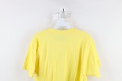 Vintage 90s Streetwear Mens Large Blank Short Sleeve Pocket T-Shirt Yellow USA