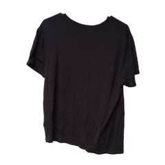 Unbound Merino Wool Men’s Black V-Neck Short Sleeve T-Shirt Size L