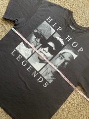 Hip Hop Legends 2Pac Tupac, Biggie, EazyE Tee Shirt Black 2XL Original Flavor