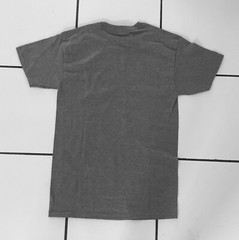 Hanes Authentic Crewneck Short Sleeves T Shirt 5250 Small Heather Charcoal VNA