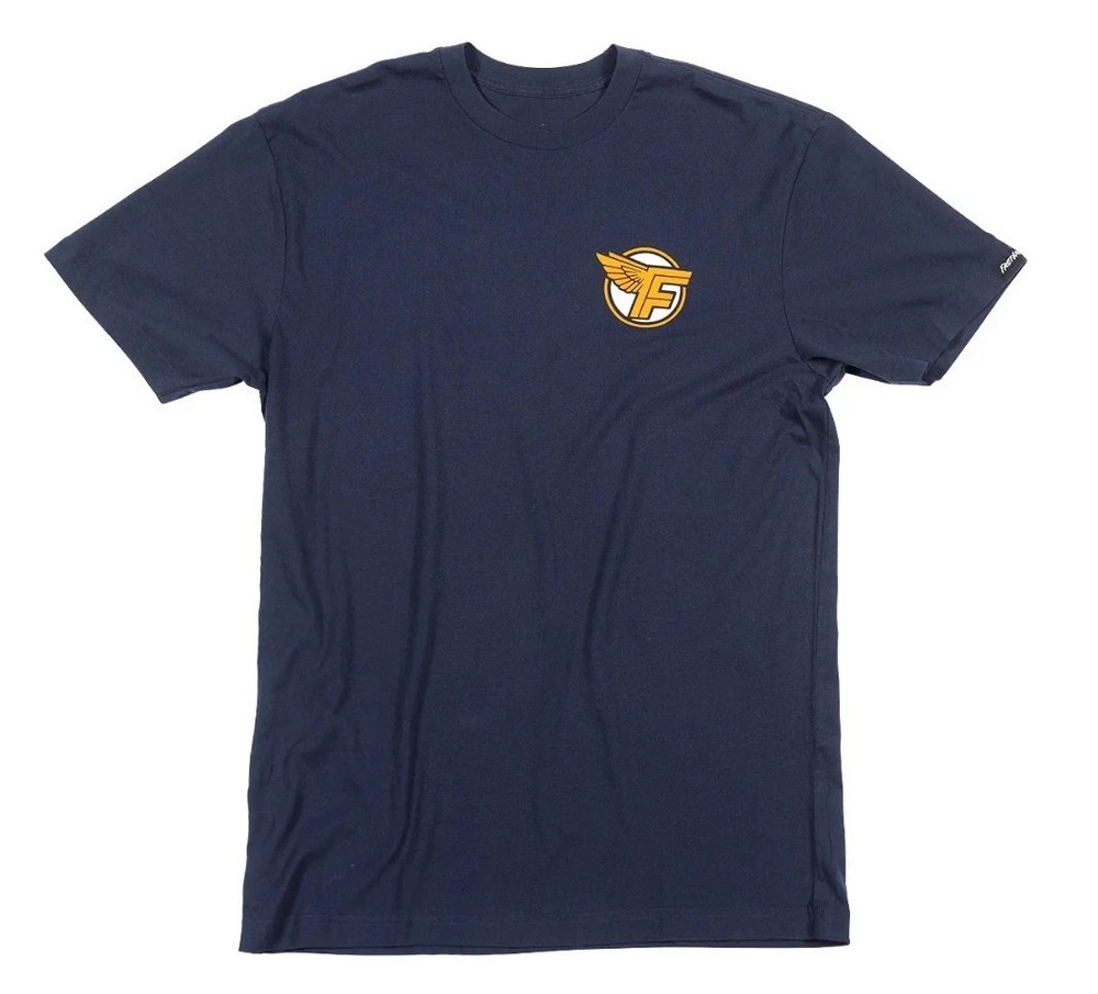 Fasthouse Malen Tee Navy Adult Logo Short Sleeve T-shirt Size Large 100011-30-10