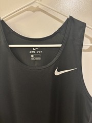 Nike Dri-Fit Black Miler Running Tank-Top Size Medium