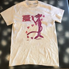 Pink Panther 1978 Pink Shirt WHITE T Shirt S-5XL SG822
