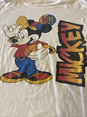 VINTAGE Mickey Unlimited Single Stitch T-Shirt w/ Flaws Use For The Graphics Art