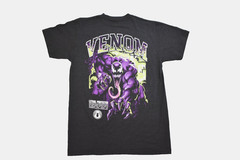 Marvel Mens Spider-Man (Front) Venom (Back) Charcoal Heather Shirt New S, M, L
