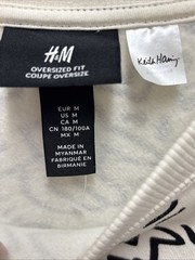 Keith Haring Black And White Pop Art All Over Print H & M Oversized Fit – Medium