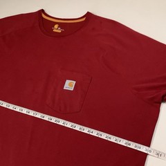 Carhartt Force Work T-Shirt Mens 4XL Relaxedl Fit Maroon Short Sleeve Pocket