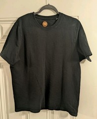 Common People Black Men’s Textured Cotton T-Shirt Size XL