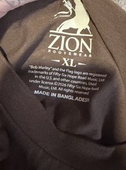 Bob Marley Catch A Fire T-Shirt XL Zion Rootswear Licensed Graphic Tee