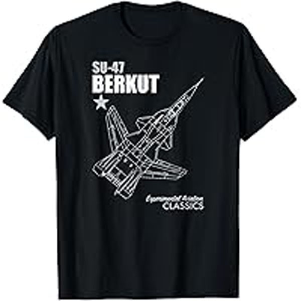 SU-47 Berkut AIRCRAFT TEE Shirt Made in the USA Size S to XL