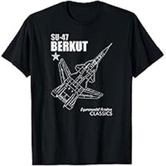 SU-47 Berkut AIRCRAFT TEE Shirt Made in the USA Size S to XL