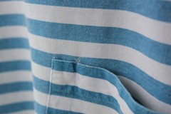 OG Vintage GAP Blue Striped Oversized Pocket T-Shirt Mens XS