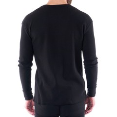 Alpine Swiss Mens Thermal Long Sleeve Top Waffle Knit Shirt Base Layer Underwear