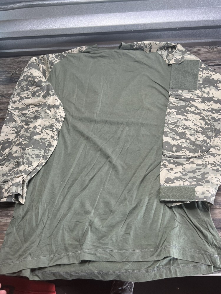 Long Sleeve Combat Shirt Heat Resistant Tactical Military Rothco, Camo, Large