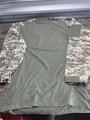 Long Sleeve Combat Shirt Heat Resistant Tactical Military Rothco, Camo, Large