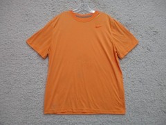 Nike Shirt Extra Large Adult Yellow Athletic Stretch Swoosh Logo Modern Fit Mens