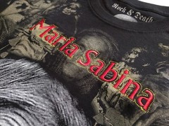 MARIA SABINA T-Shirt RARE Embroidered Logo Mexico Mexican Shaman Witch Spiritual