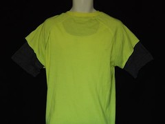 Everlast Twofer T-Shirt Men’s Large Neon Yellow Black NEW Boxing Gloves