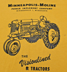 Vintage Minneapolis Moline Tractor Single Stitch T Shirt Men’s M 38-40