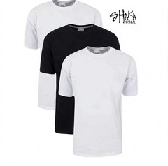 3-Pack Shaka Wear 7.5 oz Max Heavyweight Short Sleeve T-Shirt NEW