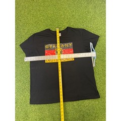 B&C Collection Germany Deutschland Flag Graphic T-Shirt Black Mens Large E150