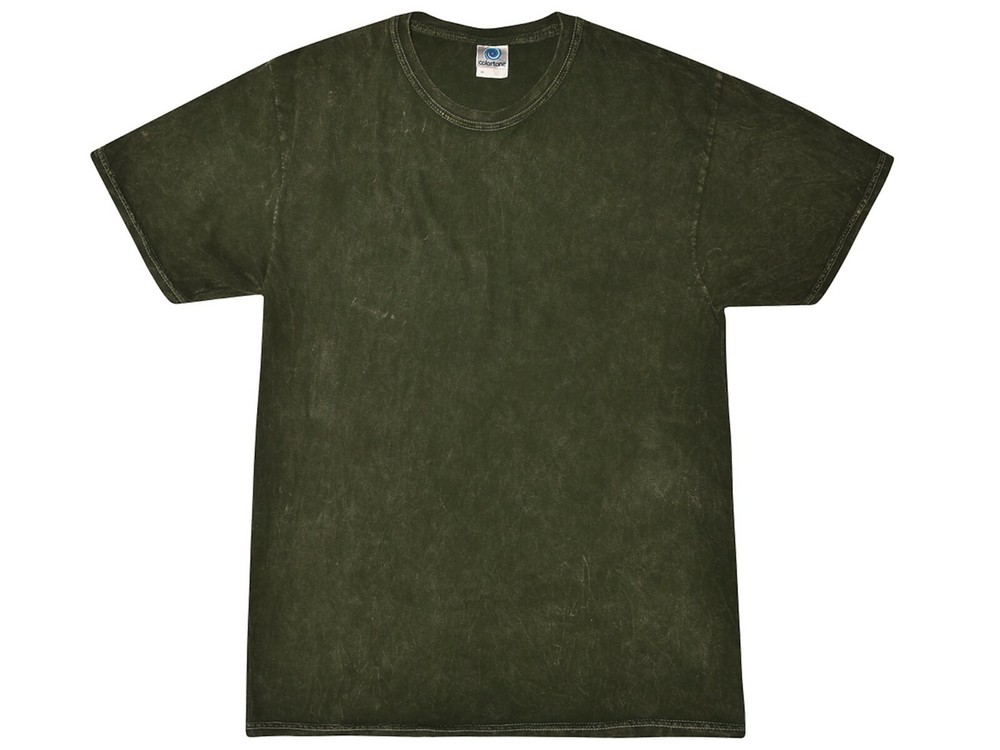 Mineral Wash Vintage Green T-Shirts Adult S to 3XL Short Sleeve 100% Cotton