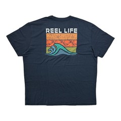 Reel Life Men’s Neptune Ocean Washed Short Sleeve Crewneck Graphic Tee