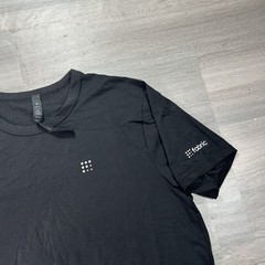 NEW Lululemon Fundamental Shirt Mens Large Black Crew Neck Stretch Company Logo