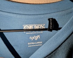 oxgn Men’s Blue One Piece Monkey D. Luffy Graphic Crew Neck T-Shirt XL