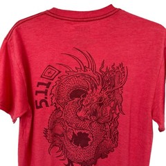 5.11 Tactical Gear Mens T Shirt Red Graphic Always Be Ready Size Medium