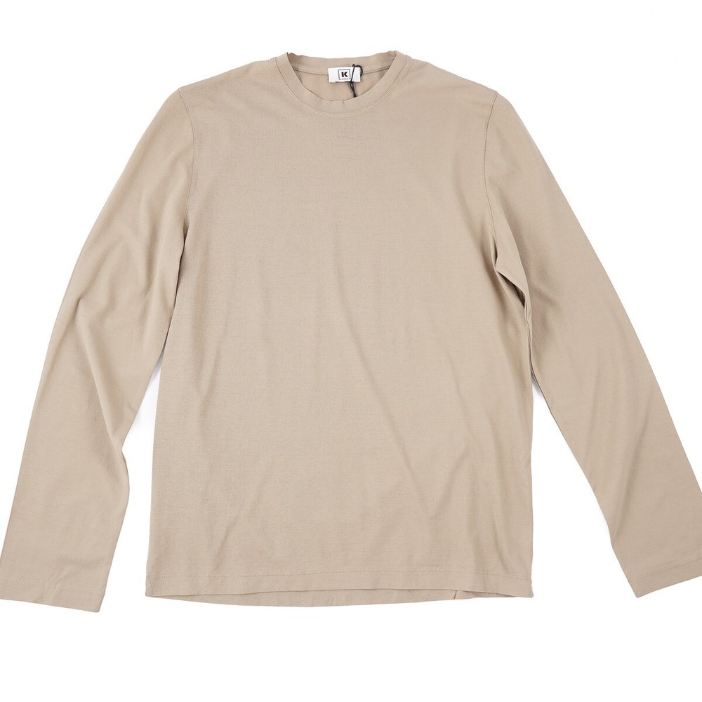 Kired by Kiton Knit Crepe Cotton Long Sleeve T-Shirt XS (Eu 46) NWT