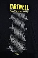 2022 Elton John Goodbye Yellow Brick Road FAREWELL TOUR XXL 2XL Concert T-Shirt