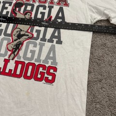 Vintage 90s Georgia Bulldogs College Basketball T-Shirt – Size L White NCAA