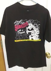 Suavecito Pomade T-Shirt Mens Size L Black Skeleton Barber Short Sleeves