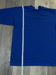 2-Pack of Mens Pro Club T-Shirts Size Large Purple and Blue Crew Neck Cotton Tee