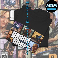 Grand Theft Auto V 5 GTA Box Art Design Black T-Shirt S-5XL New Lower Price!!