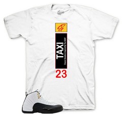 Shirt To Match Retro 12 Taxi Sneakers AJ12 Outfit – Heel Tab Sneaker Tees