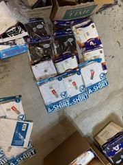 Lot Of 200 – A Shirt/tang Top (mostly Individually Wrapped ) Sized Small To 4xL