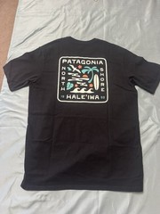 Patagonia Haleiwa North Shore Graphic T Shirt 37724 Men’s Small Black Crew Neck