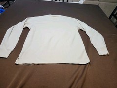 Filson long-sleeve thermal crewneck shirt Off White Mens Size M Waffle Knit